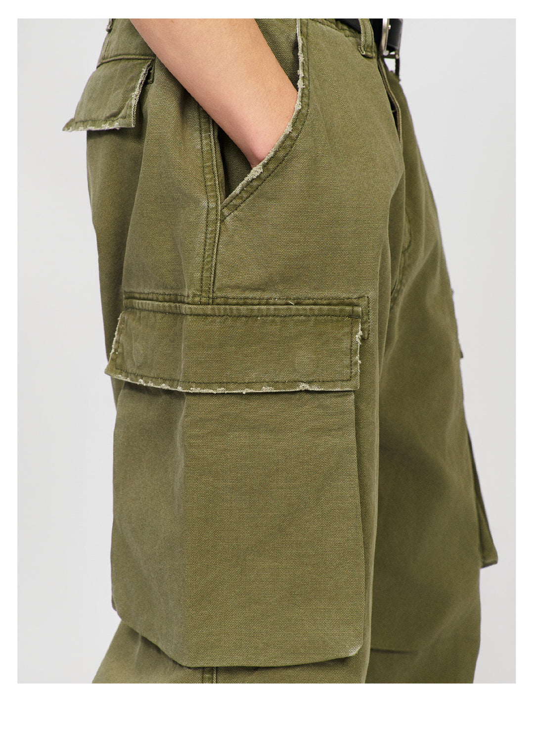S45 Distressed Utility Cargo Pants | Face 3 Face