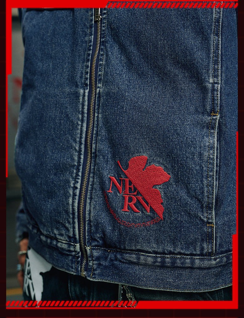 MEDM x EVA Lilith Embroidered Denim Jacket | Face 3 Face