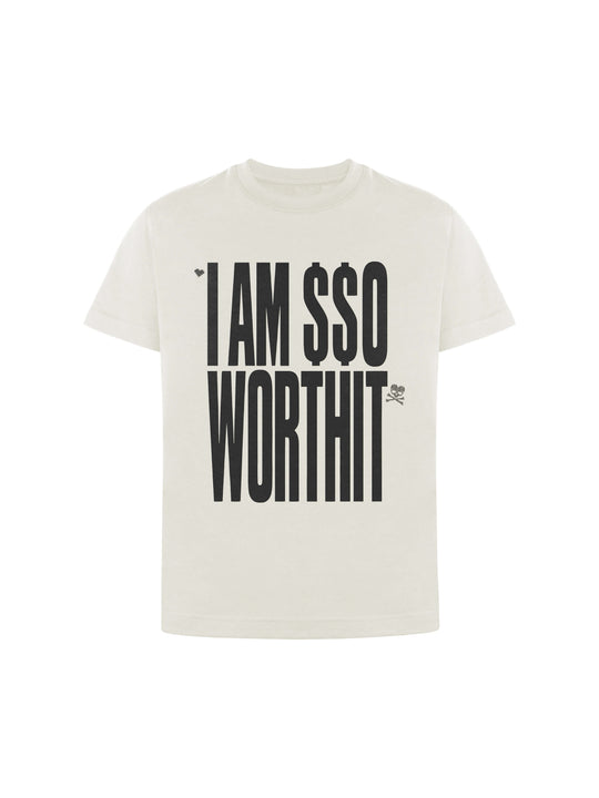 ANTIDOTE Heart and Skull Slogan Print Washed Short Sleeve Tee | Face 3 Face
