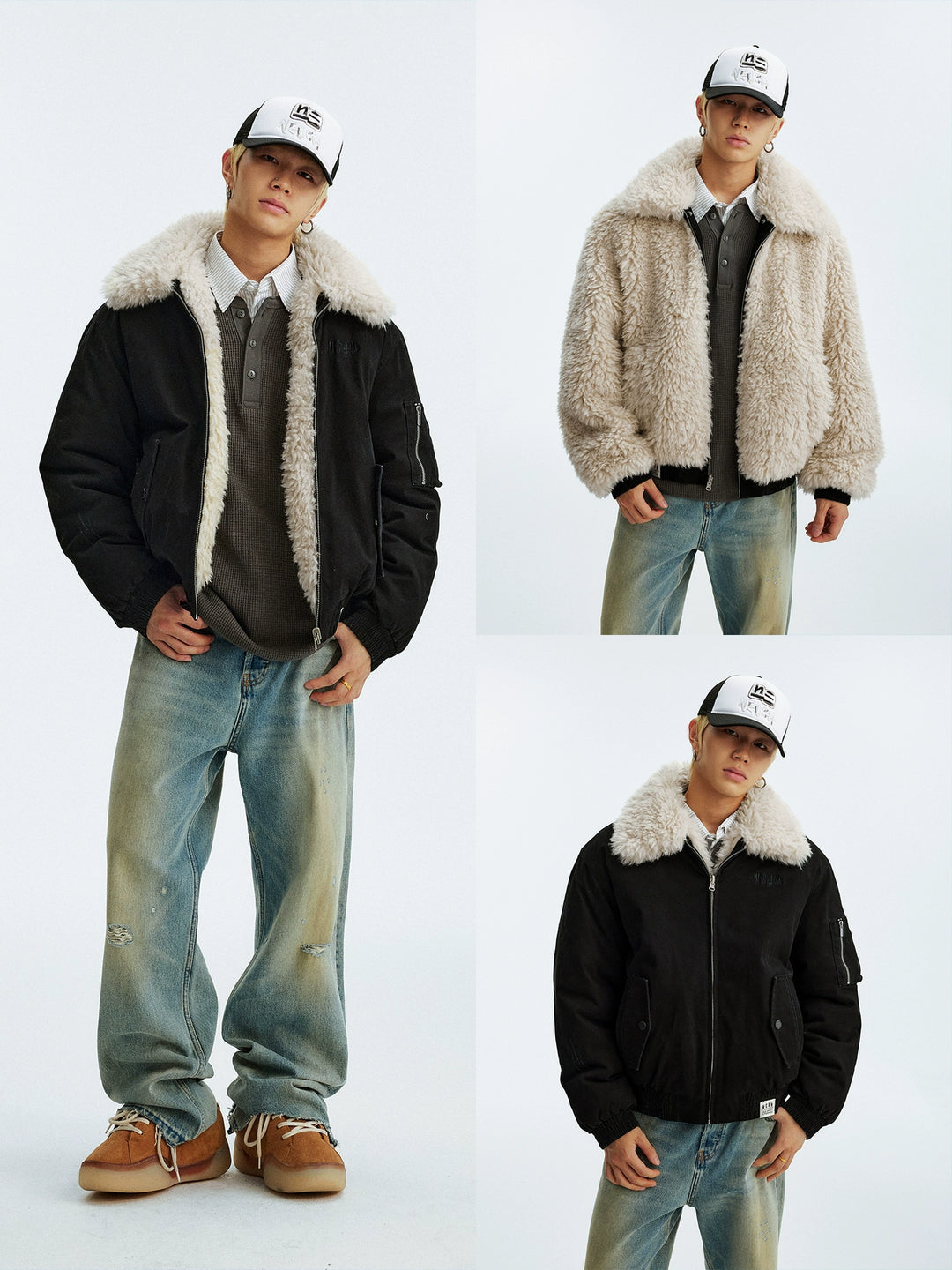 MEDM Reversible Sherpa Flight Jacket | Face 3 Face