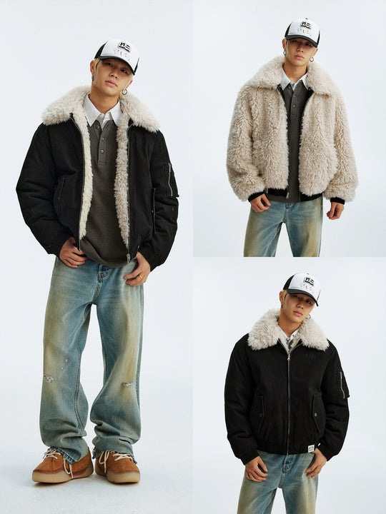 MEDM Reversible Sherpa Flight Jacket | Face 3 Face