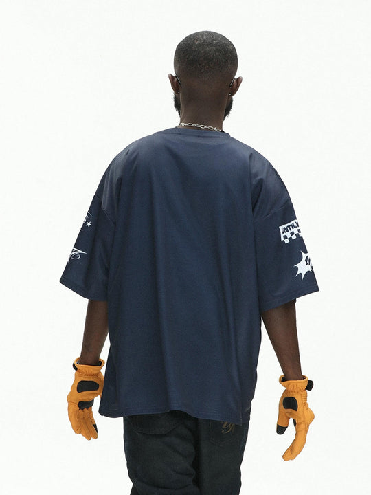 UNTILWERICH Star Print Short Sleeve Mesh Hockey Jersey | Face 3 Face