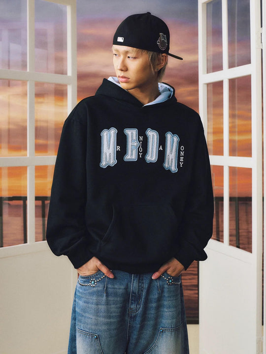 MEDM Star Hood Lining Logo Patch Hoodie | Face 3 Face