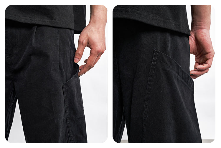F3F Select Big Pocket Black Machete Pants | Face 3 Face