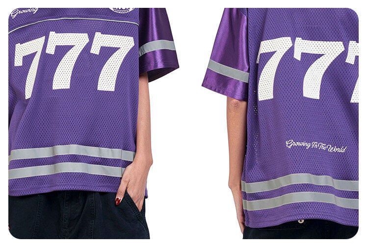 F3F Select 777 Numbering Reflective Stripe Mesh Short Sleeve Hockey Jersey | Face 3 Face