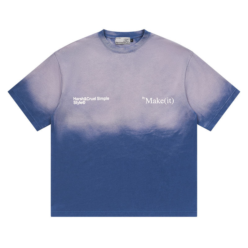 Harsh and Cruel Gradient Washed Logo Tee