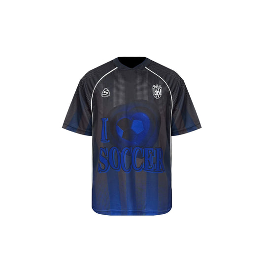 S45 Gradient Heart Striped Short Sleeve Soccer Jersey | Face 3 Face