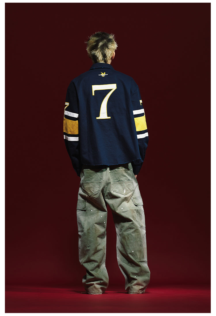 Remedy 3D Embroidered Striped Long Sleeve Shirt | Face 3 Face