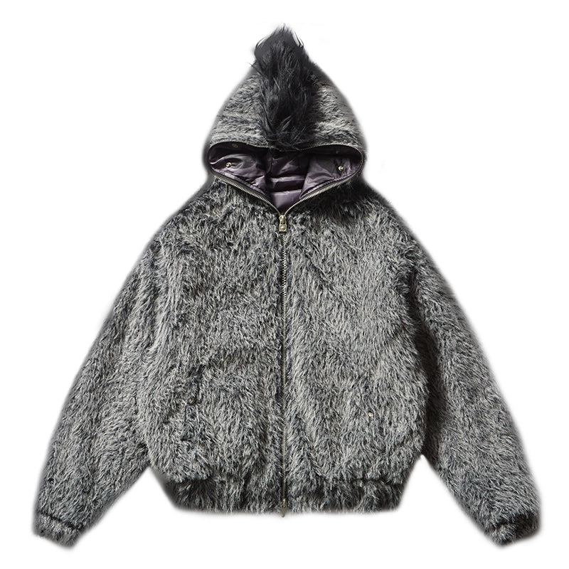 Remedy Faux Fur Mohawk Hooded Jacket | Face 3 Face