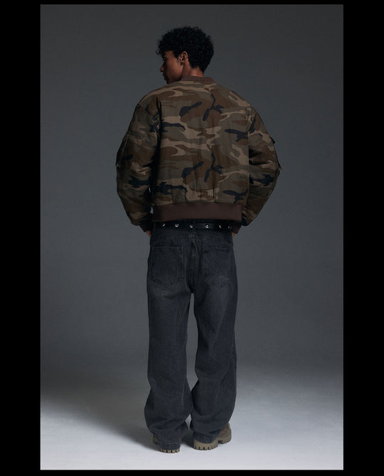 NOVACAM Camouflage MA-1 Military Jacket | Face 3 Face