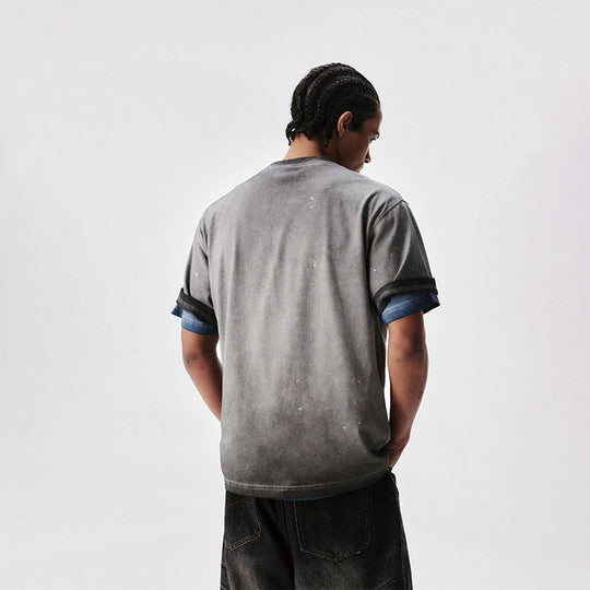 Labt Glitter Splash Ink Wash Faded Tee | Face 3 Face