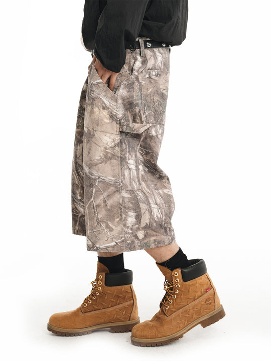 NOVACAM Tree Camouflage Work Baggy Shorts | Face 3 Face