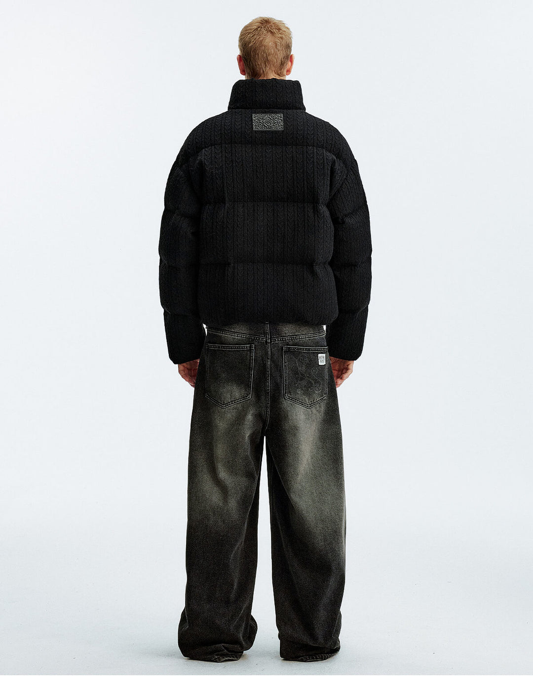 MEDM Cable Knit Down Jacket | Face 3 Face