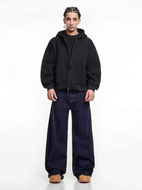 F3F Select Line Stitch Design Baggy Jeans | Face 3 Face