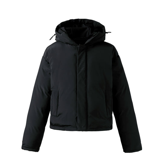 NOVACAM Logo Print Hooded Puffer Jacket | Face 3 Face