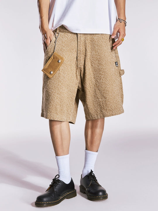 Remedy Leopard Work Painter Shorts | Face 3 Face