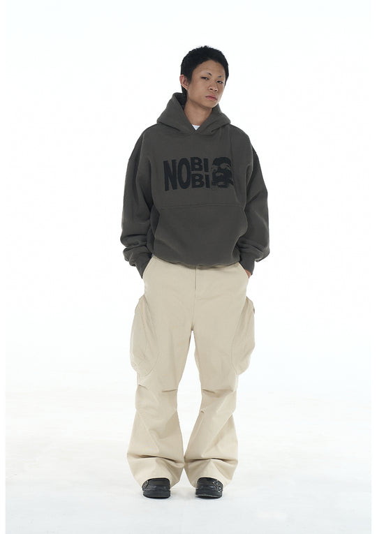 EVILKNIGHT(EK) NOBIBI Slogan Printing Hoodie | Face 3 Face