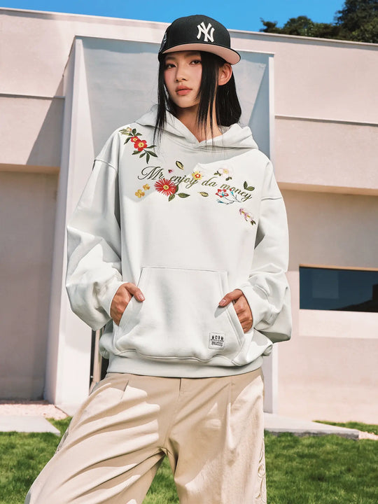 MEDM Colorful Floral Embroidered Hoodie | Face 3 Face