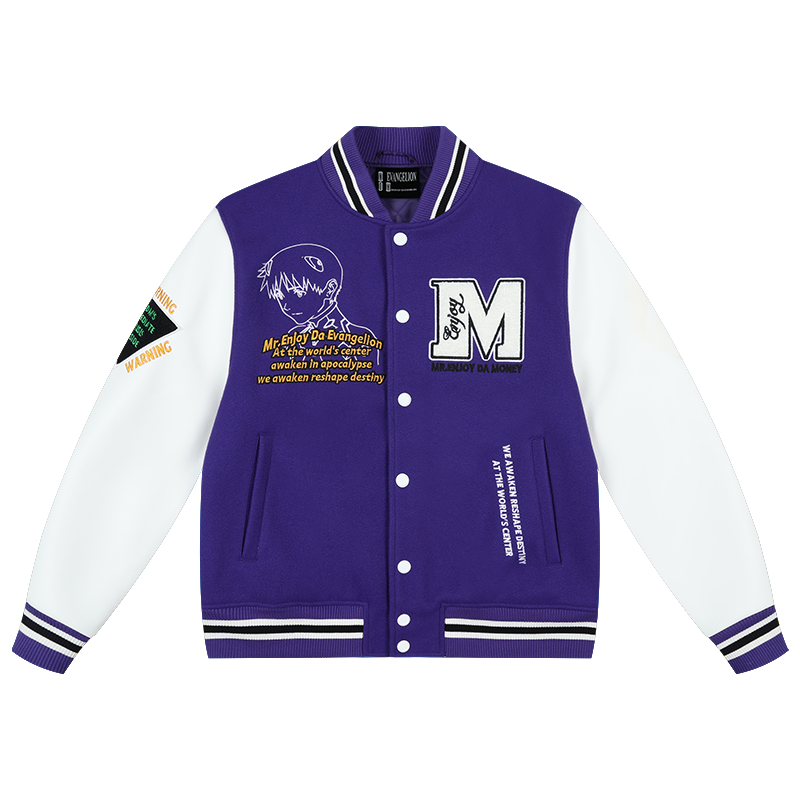 MEDM x EVA Unit-00, Unit-01, Mark.06 Leather Varsity Jacket | Face 3 Face