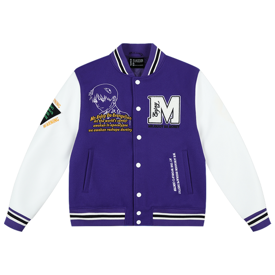 MEDM x EVA Unit-00, Unit-01, Mark.06 Leather Varsity Jacket | Face 3 Face
