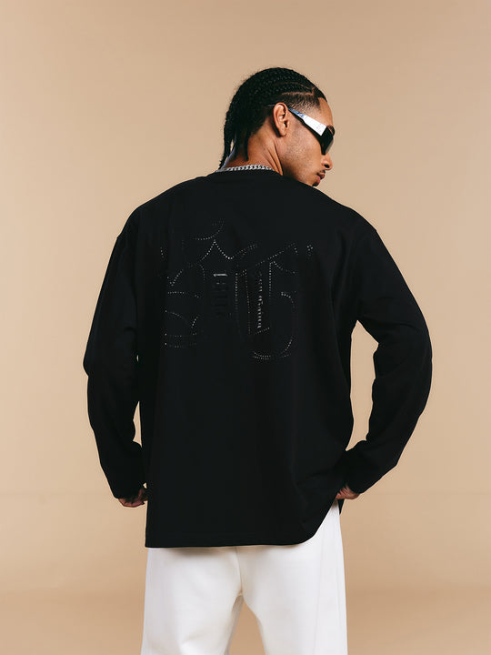 1807 Glossy Logo Print Long Sleeve Tee | Face 3 Face