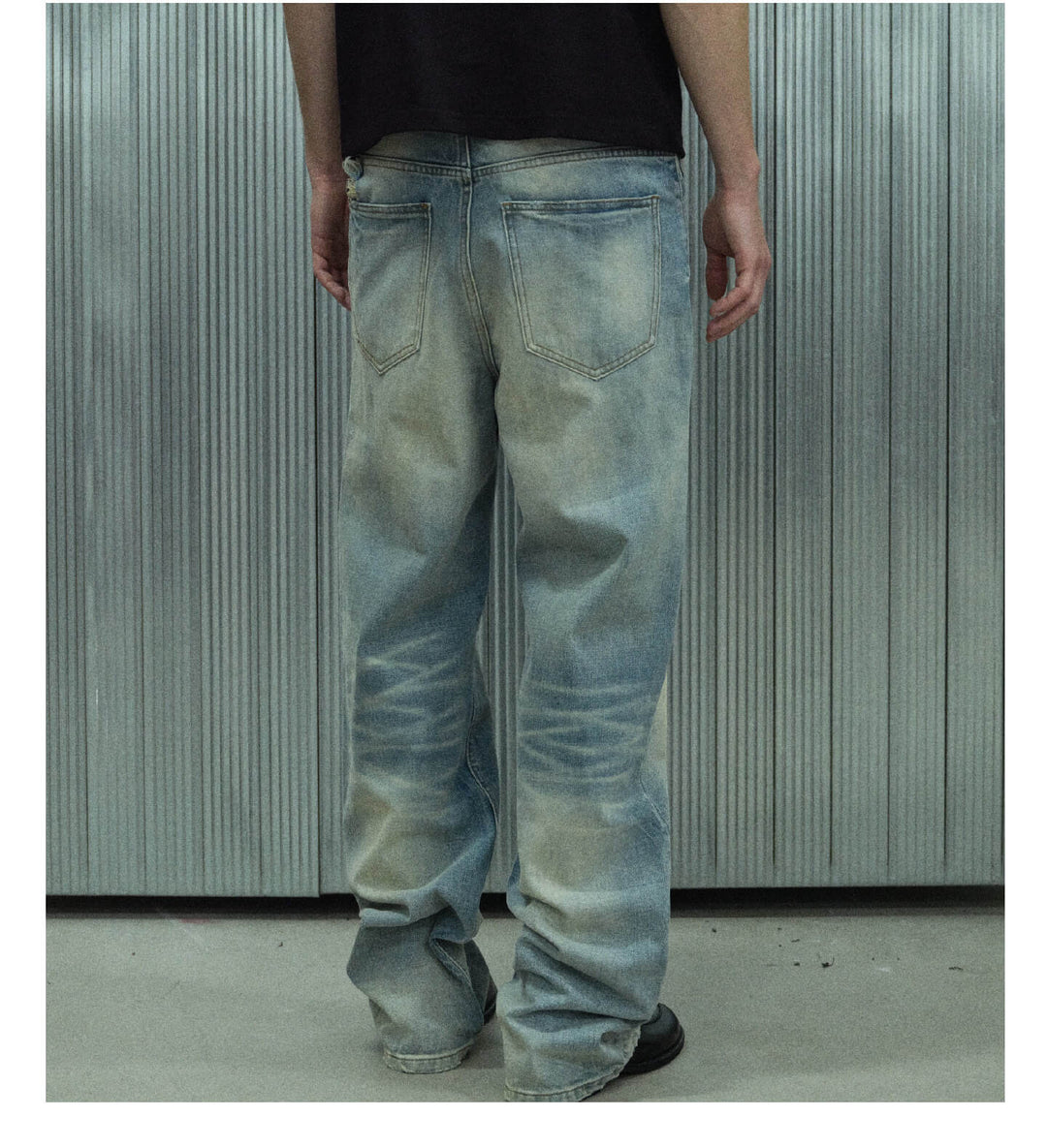 S45 Vintage Whisker Wash Distressed Jeans