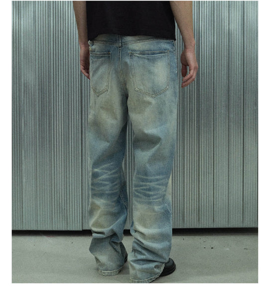 S45 Vintage Whisker Wash Distressed Jeans