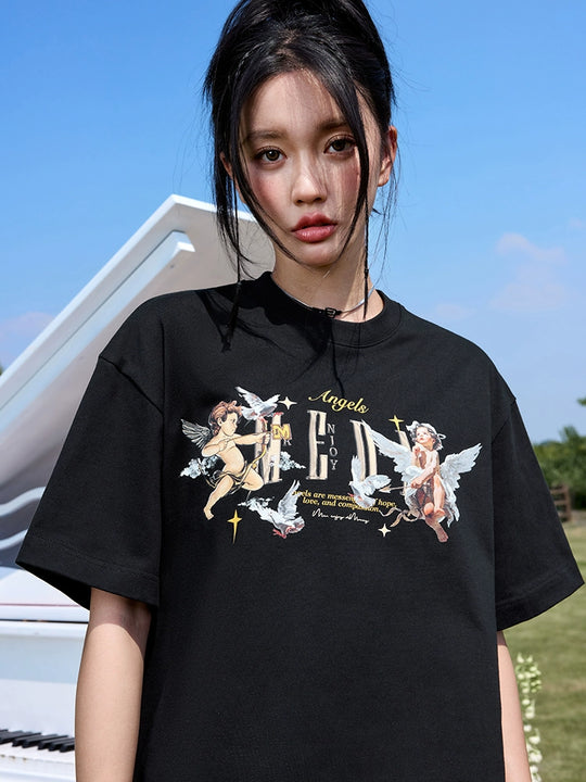 MEDM Angel Peace Dove Print Tee | Face 3 Face