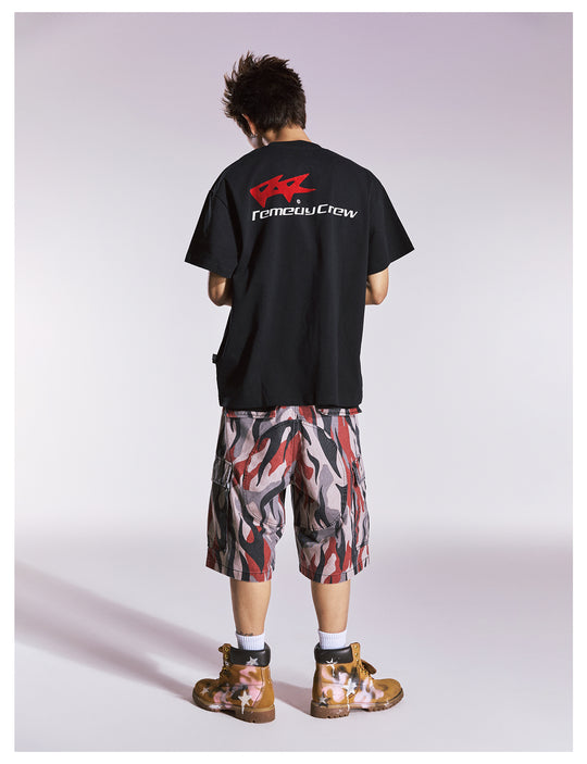 Remedy Flocking Logo Print Tee | Face 3 Face