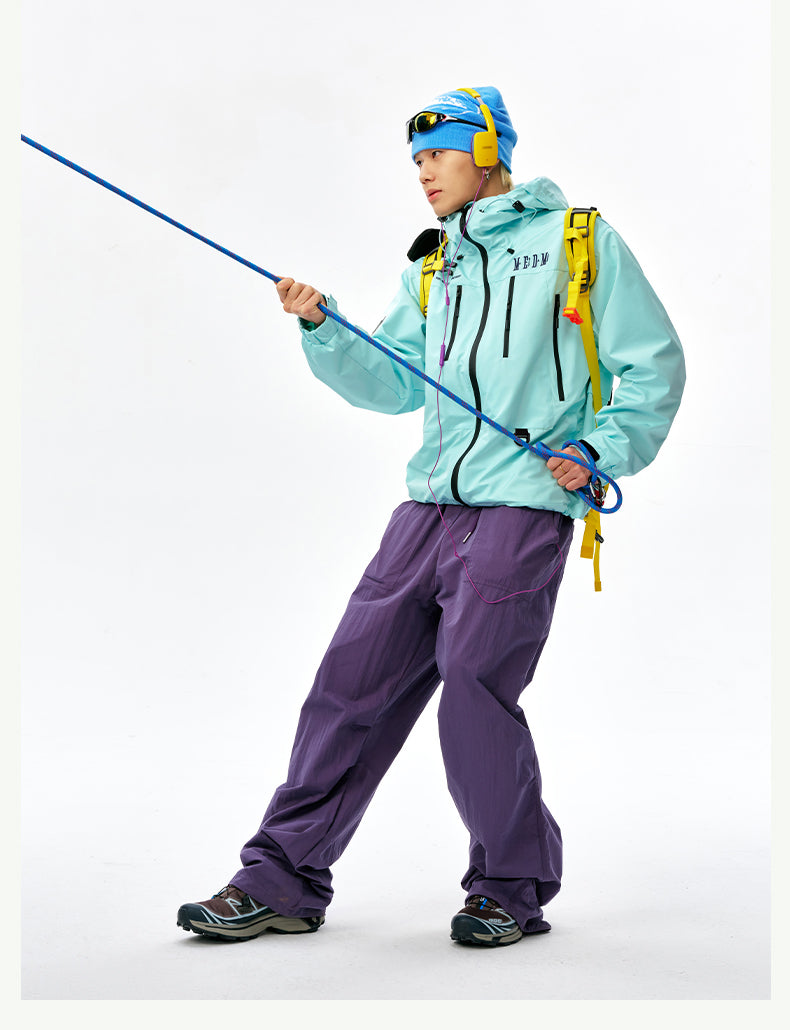 MEDM Basic Logo Embroidered Hardshell Jacket | Face 3 Face