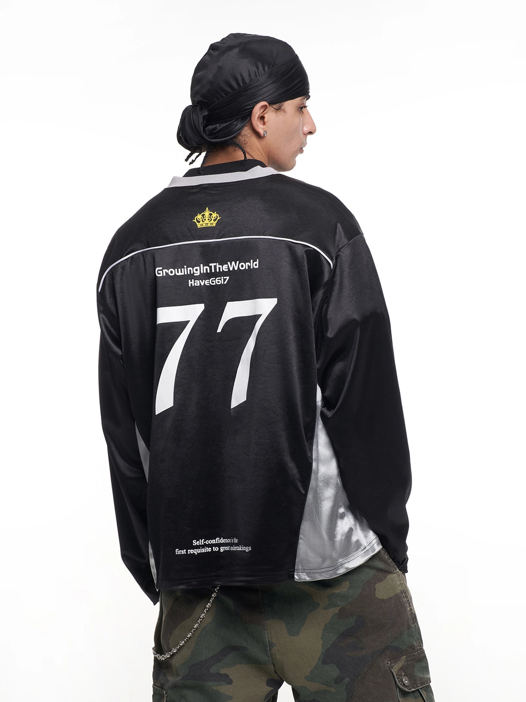 F3F Select Number 7 Crown Badge Long Sleeve Hockey Jersey | Face 3 Face