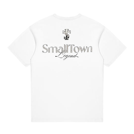 Small Town Kid 3 Color Pearl Logo Tee | Face 3 Face