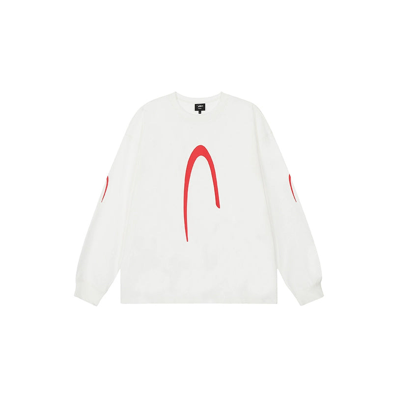 Achock Premium Logo Print Long Sleeve Tee | Face 3 Face