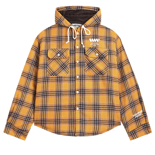 VOTE VVVVOTE Vintage Plaid Hooded Jacket
