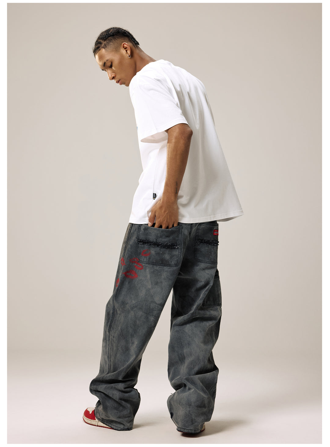 Remedy Airbrushed Kiss Lips Print Tee | Face 3 Face