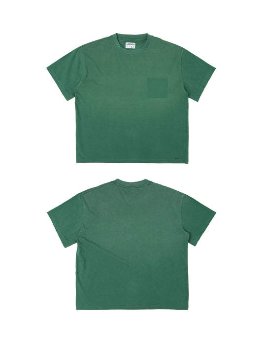LIBERAFIT Vintage Washed Distressed Basic Short Sleeve Tee