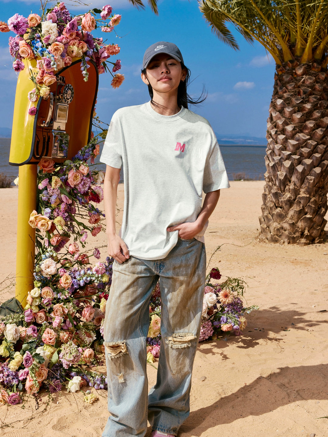 MEDM Colorblock Logo Print Tee | Face 3 Face