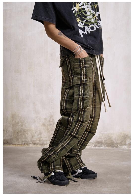 Remedy Plaid Work Cargo Pants | Face 3 Face