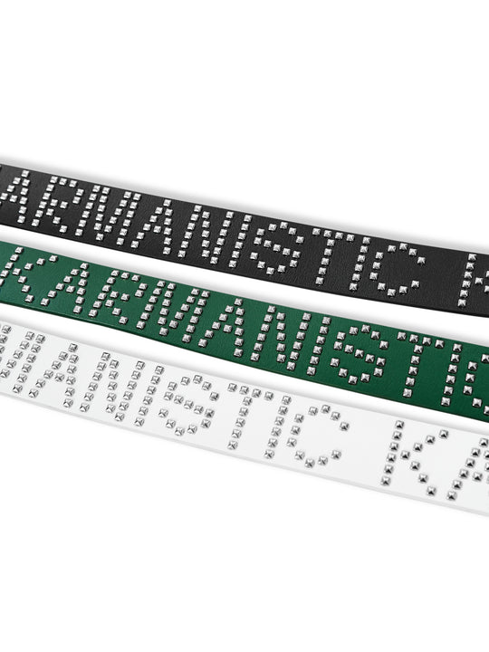 KARMANISTIC Punk Studded Logo Belt | Face 3 Face