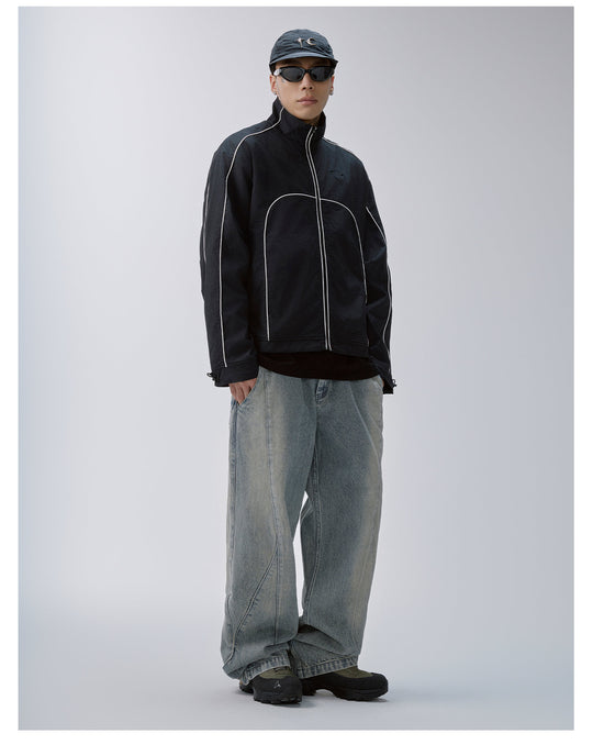 F2CE Color Block Patchwork Track Jacket | Face 3 Face