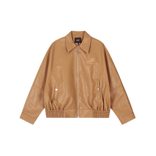 Achock Logo Motorcycle Leather Jacket