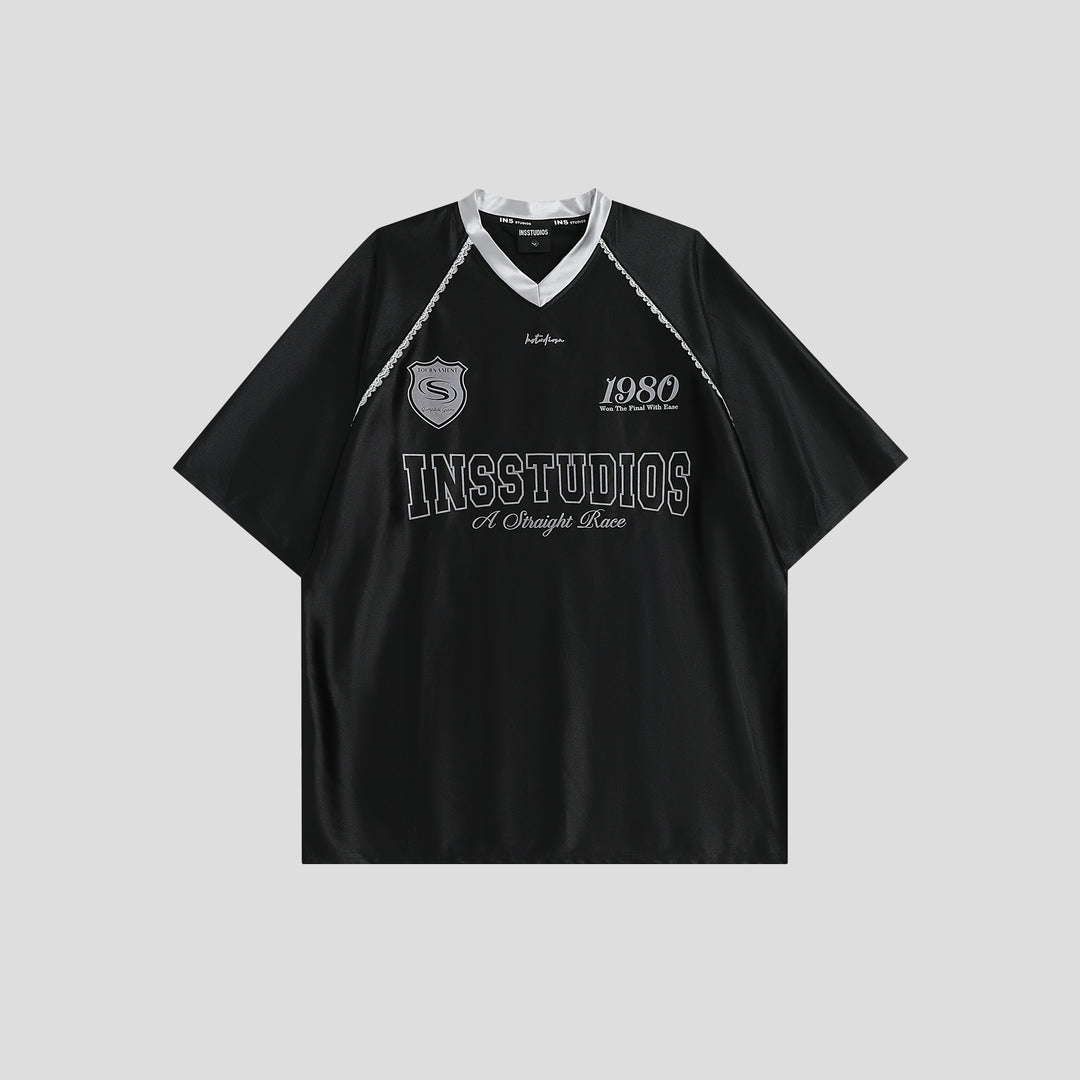 INSstudios Lace Letters Logo Soccer Jersey | Face 3 Face