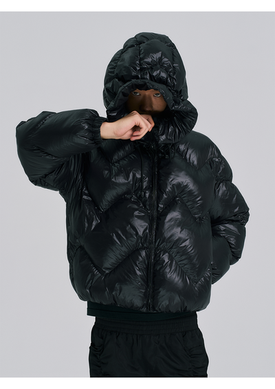 EVILKNIGHT(EK) Hooded Puffer Jacket | Face 3 Face