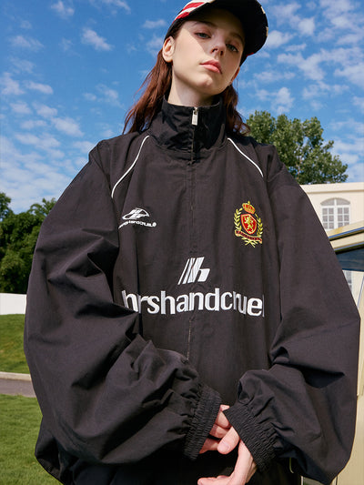 Harsh and Cruel Football Club Embroidered Patchwork Training Track Jacket | Face 3 Face