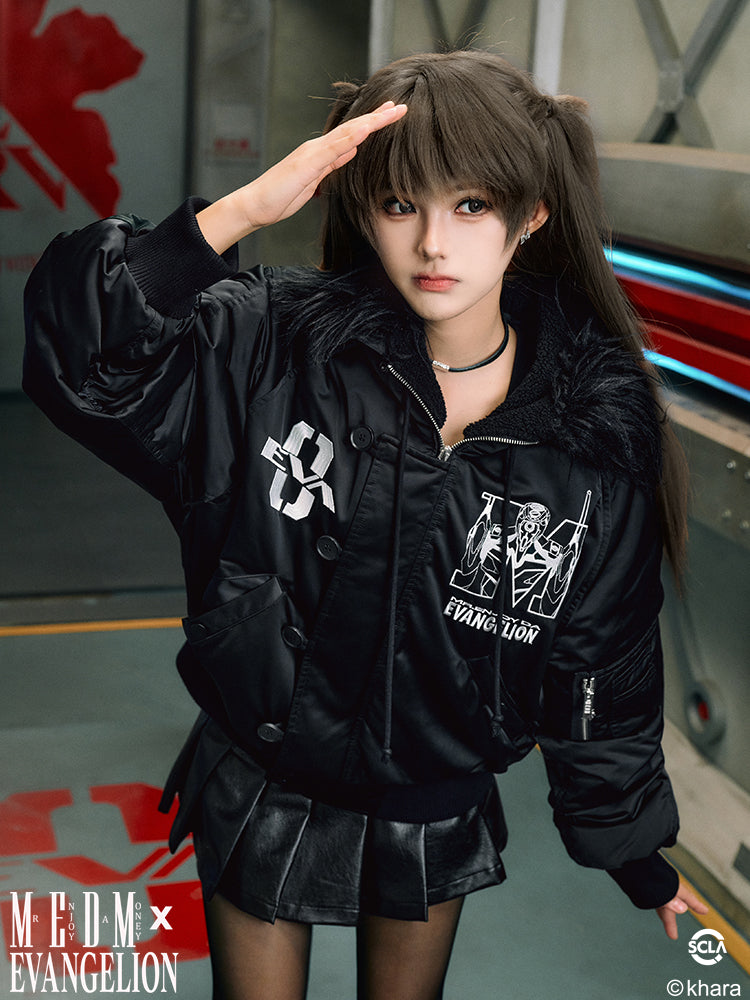 MEDM x EVA Unit-00 Famous Scene Bomber Down Jacket | Face 3 Face