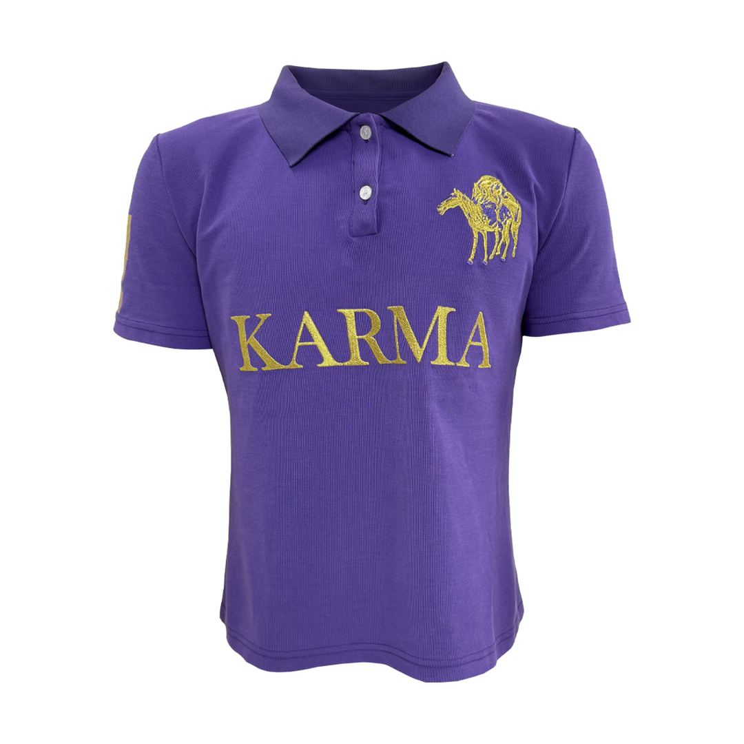 KARMANISTIC Embroidered and Printed Short Polo Shirt | Face 3 Face