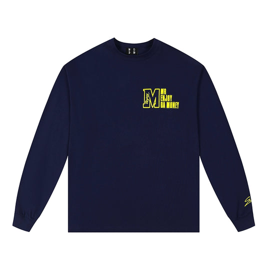 MEDM M Logo Embroidered Long Sleeve Tee | Face 3 Face