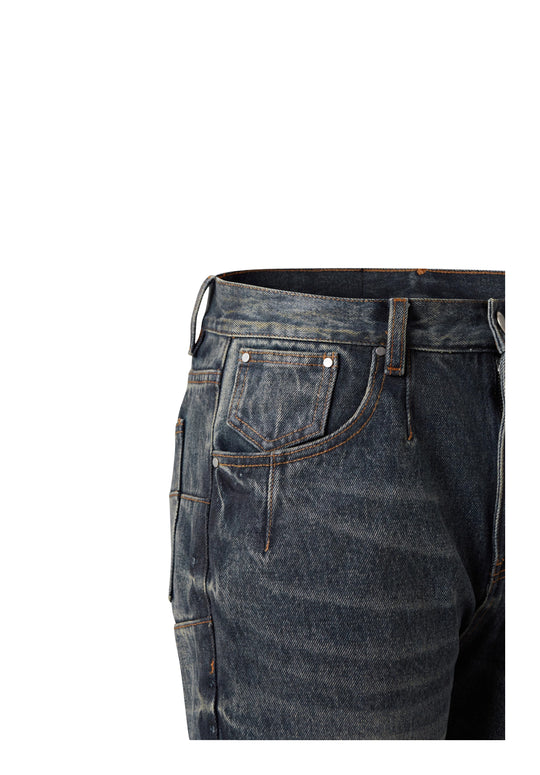 KARMANISTIC 3D Cat Whisker Washed Flared Pants | Face 3 Face