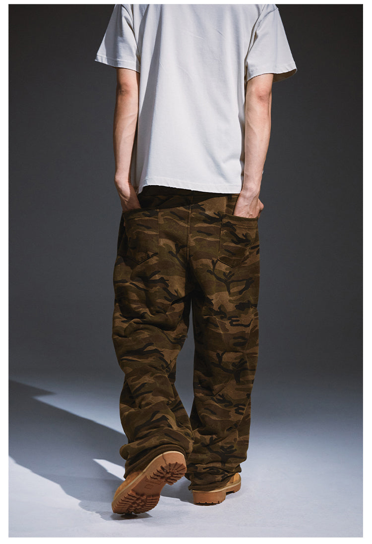 Remedy Aged Print Pinch Pleated Baggy Sweatpants | Face 3 Face