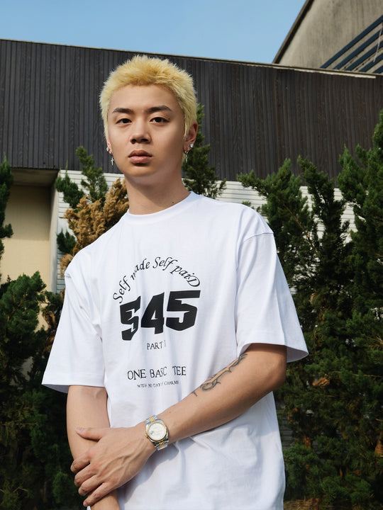 S45 Text Typography Basic Print Tee | Face 3 Face